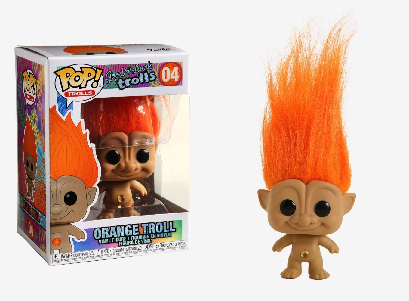 Funko Pop!: Trolls - Orange Troll, Multicolor Funko Pop!: Trolls - Orange Troll, Multicolor